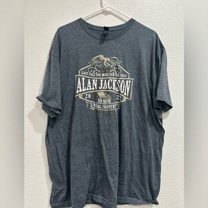Alan Jackson's 2022 "Last Call: One More for the Road" US Tour T-Shirt sz 2XL